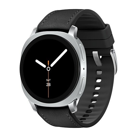 Galaxy Watch8 | 40 мм | 4G LTE | Silver | Hybrid/Black | S/M/L, Размер ремешка : S/M/L, Тип ремешка : Hybrid, Размер корпуса : 40 мм, Подключение часов : Bluetooth / Wi-Fi + 4G LTE, Цвет ремешка: Black, Цвет: Silver
